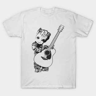 Baby Groot Acoustic guitar T-Shirt